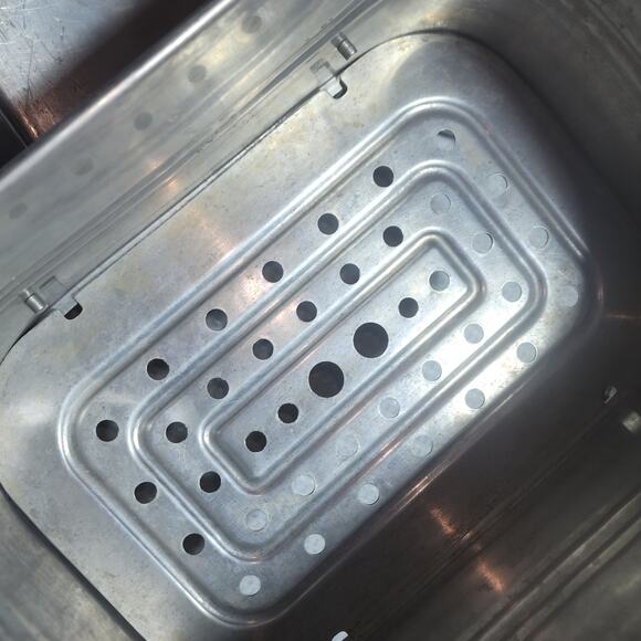 WEAREVER VINTAGE ALUMINUM TURKEY ROASTER 4 PIECE SET PANS - Picture 4 of 7